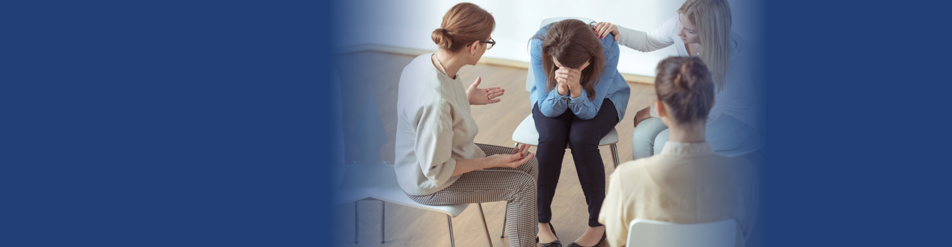 woman cries during the counseling